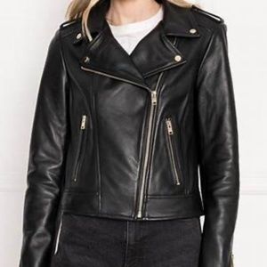 Zara Faux Leather Jacket - Size Medium